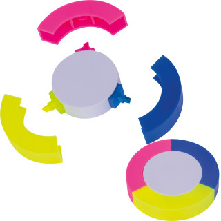 3in1 Textmarker Andorra, mehrfarbig