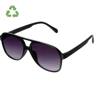 RPET Sonnenbrille mit Verlaufstönung, schwarz