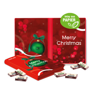 Adventskalender "Weihnachtsbuch", Sarotti Fairtrade® Schokolade, Inlay aus Papier