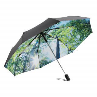 AC-Taschenschirm FARE® Nature, schwarz/wald-design