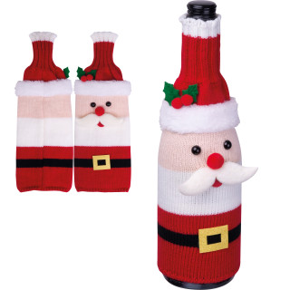 Xmas Weinflaschencover Antarctic, rot