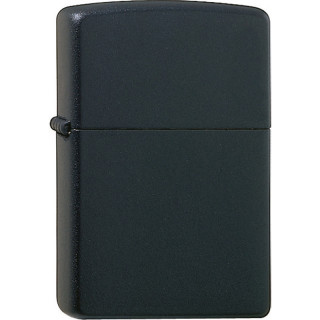 ZIPPO  Benzinfeuerzeug, schwarz matt (gravur: silber)