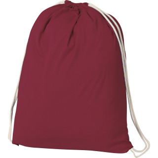Gymbag aus Baumwolle, burgund