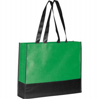 Faltbare Non Woven Einkaufstasche, 2 farbig, grün