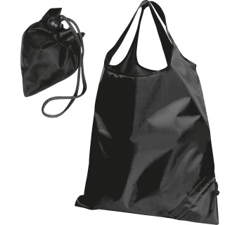 Faltbare Einkaufstasche aus Polyester HENRYKA, schwarz