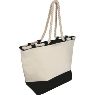 Jutetasche mit Kordel LIANA, schwarz
