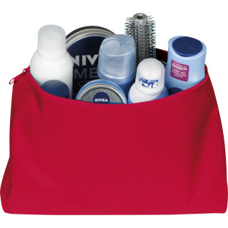 Große Kulturtasche aus Polyester, rot