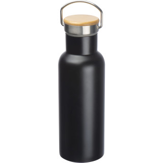 Vakuum Isolierflasche aus Edelstahl, 500 ml EDOARDO, schwarz