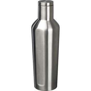 Vakuum Isolierflasche aus Edelstahl, 500ml, grau