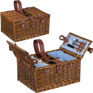 Picknickkorb für 4 Personen GILLIAN, braun