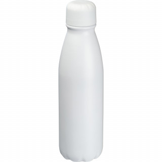 Trinkflasche aus Metall, 600ml, weiss