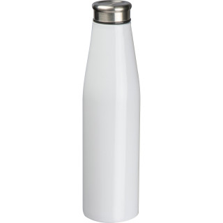 Trinkflasche aus Metall, 750ml, weiss
