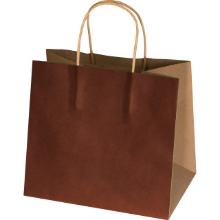 Recycelte Papiertasche klein HILARY, braun