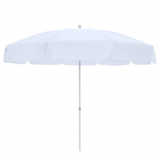doppler Sonnenschirm Waterproof 250 cm/10-tlg, mit Volant, ohne Sockel, weiß