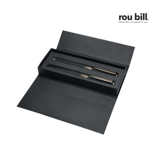 roubill Image Balck Line Set (Drehkugelschreiber+Füllhalter), schwarz