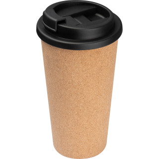 Trinkbecher mit Korkoberfläche, 400ml JEREMY, beige