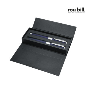 roubill Image Chrome Set (Drehkugelschreiber+ Rollerball), silber