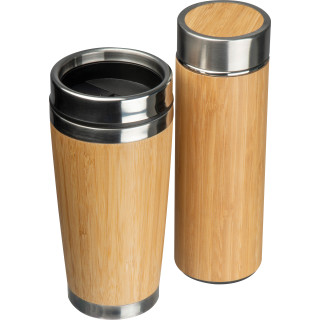 Set aus Trinkbecher und Vakuum Trinkflasche HECTOR, beige