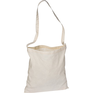 Baumwolltasche mit langem Henkel, weiss