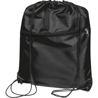 Gymbag aus recyceltem Polyester HILDA, schwarz