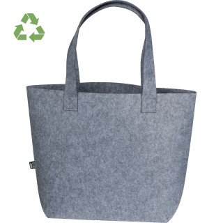 Shopper aus RPET Filz DONATELLA, grau