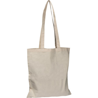 Baumwolltasche mit langen Henkeln 180g/m², beige
