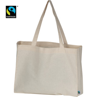 Fairtrade Baumwolltasche, beige
