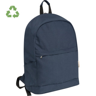 Rucksack aus recycelter Baumwolle, dunkelblau