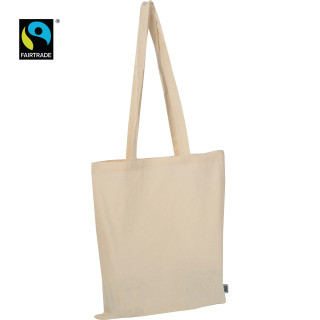 Fairtrade Baumwolltasche, beige