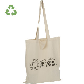 Einkaufstasche aus recycelten Kunststoffen BYRON, beige