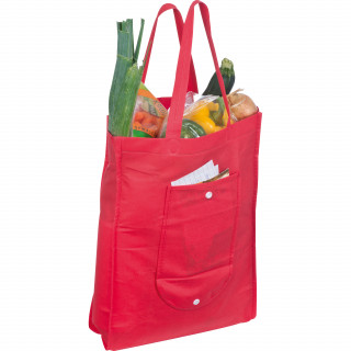 Faltbare Non Woven Einkaufstasche, rot