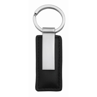 Metmaxx® Schlüsselanhänger "Metal-Image", schwarz, silber