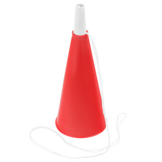 Fan-Horn, rot, weiß