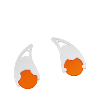 Chiphalter mit  1€-Chip "Epsilon", orange, weiß