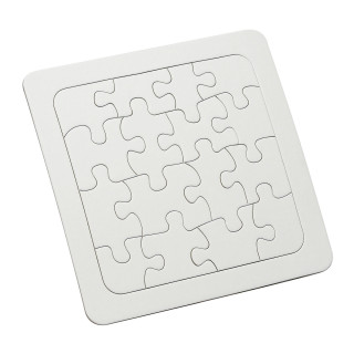 Puzzle "Quadrat", weiß