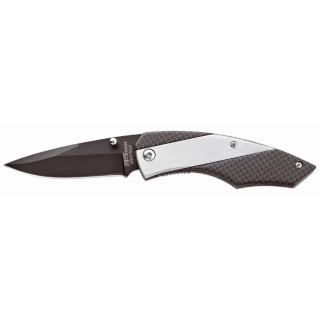 Metmaxx® Taschenmesser "SliderProCarbon", schwarz, silber