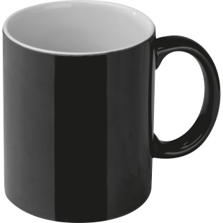 Tasse aus Keramik , 300ml PAOLO, schwarz