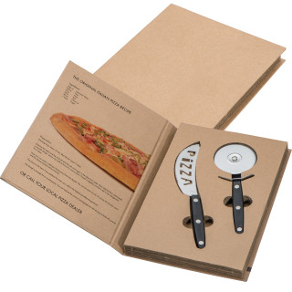 2 teiliges Pizza Set FELICIA, schwarz