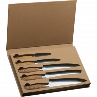 5 teiliges Messer Set, grau