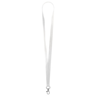 Schlüsselband/Lanyard "Standard", Bandbreite 15 mm, weiß