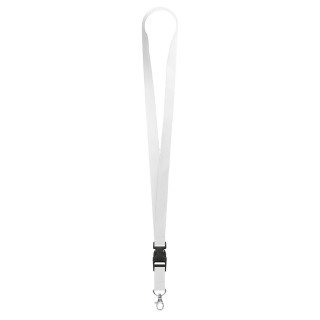 Schlüsselband/Lanyard "Standard", Bandbreite 20 mm, weiß