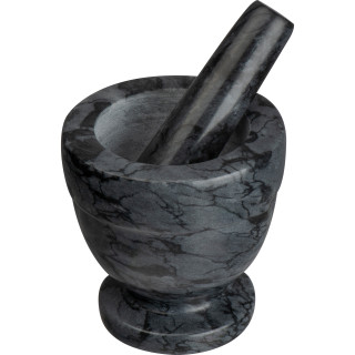 Mörser aus Marmor, anthrazit