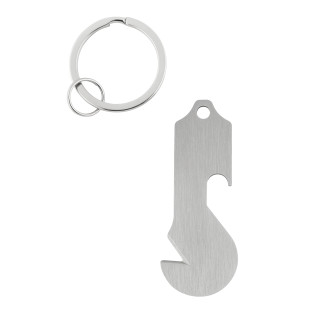 Metmaxx® Schlüsselanhänger "ShopMateKeytool", silber