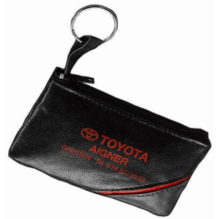 CreativDesign® Schlüsseltasche "CD", schwarz, rot, grau