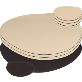 8 teiliges Platzset, braun