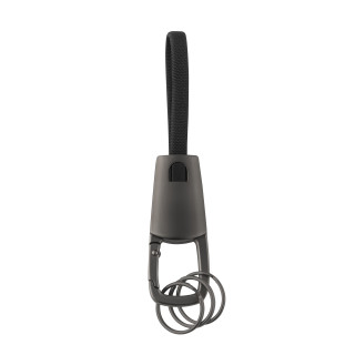 Metmaxx® Schlüsselanhänger "KeyConnect60", schwarz, titan