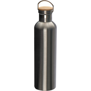 Vakuum Isolierflasche aus Edelstahl, 1000ml, grau
