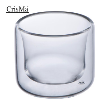 CrisMa Doppelwandige Espressotasse 50ml ALEKSANDER, transparent