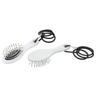 Haarbürste, weiß, schwarz