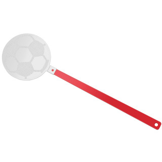 Fliegenklatsche "Fußball", rot, weiß